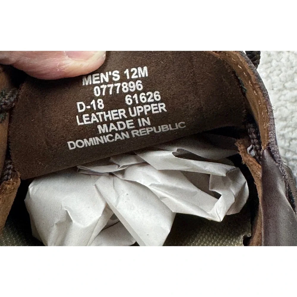 Sperry Top-Sider Boat Shoe Mens 12M Brown Leather Moc Toe 0777896 Nautical